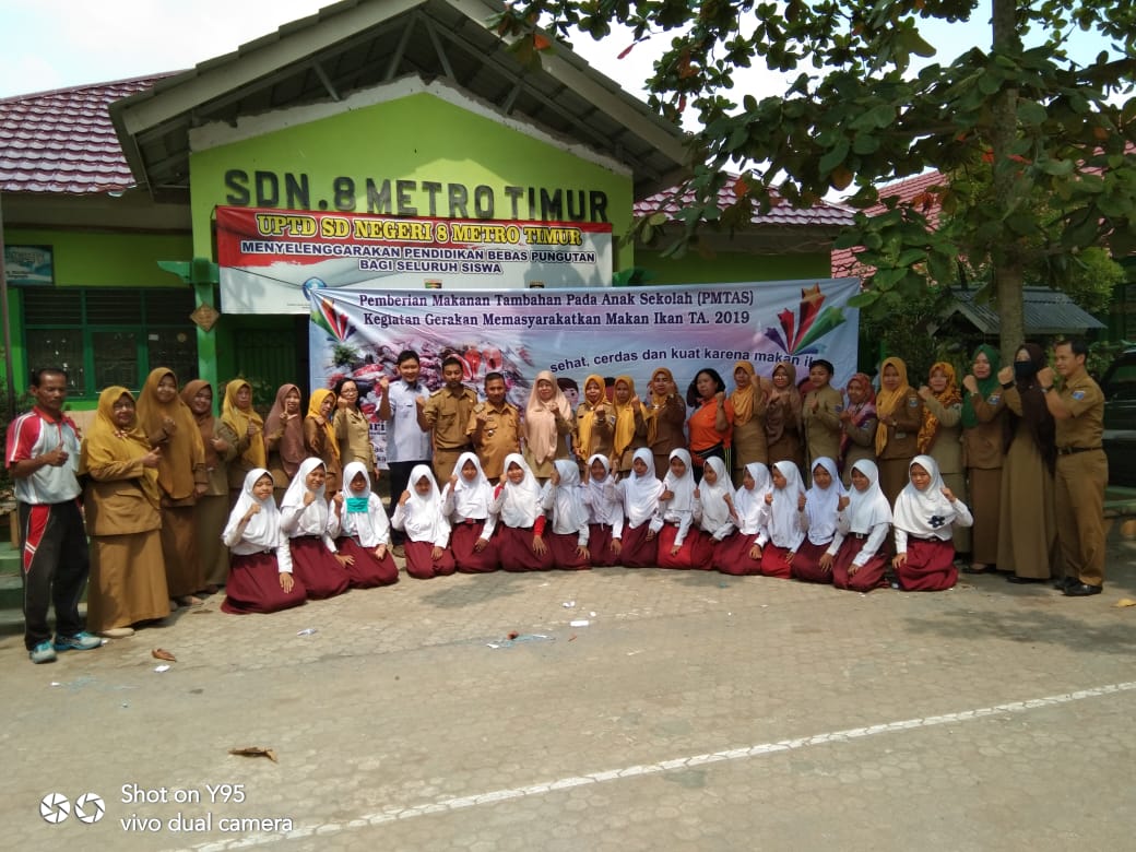 Dinas Pertanian dan Perikanan Kota Metro kunjungi SDN 8 Metro Timur