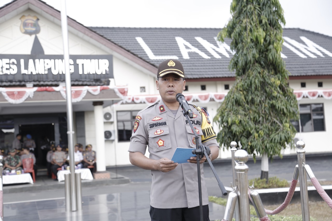 Hari ini Polres Lamtim Gelar Apel Operasi Krakatau 2019