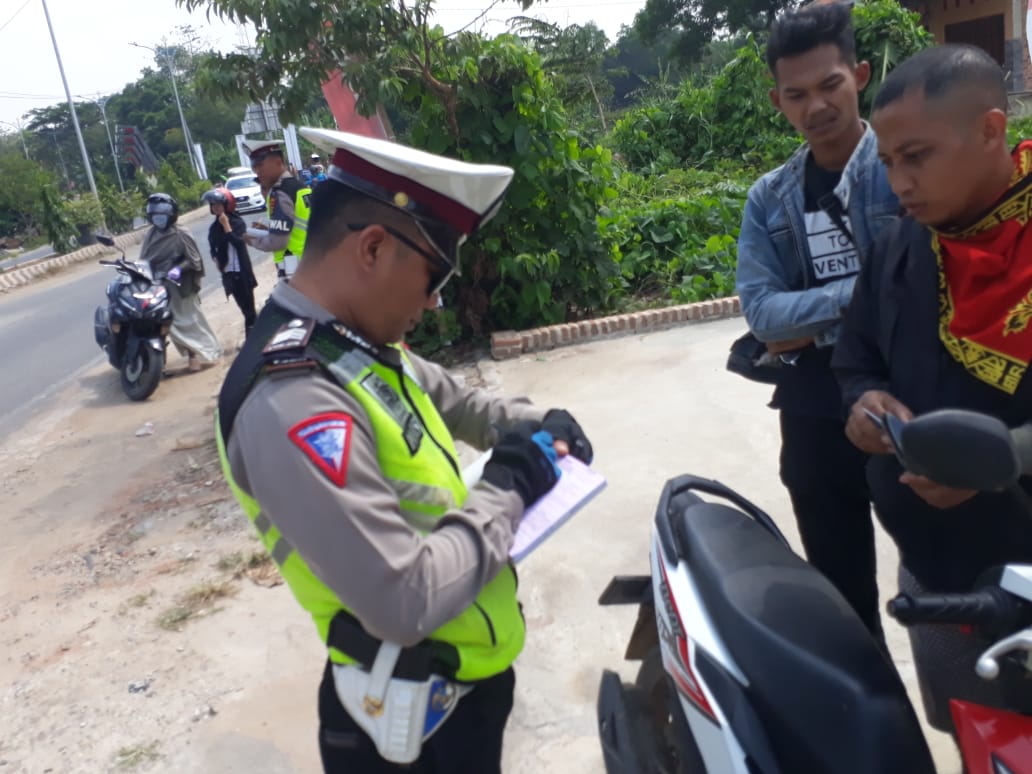 Polres Kota Metro Menggelar Razia Ops patuh Krakatau 2019