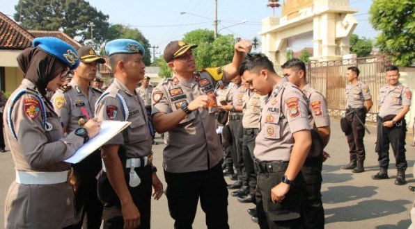 Provost polda lampung Melakukan Gaktiblin di Polres Metro