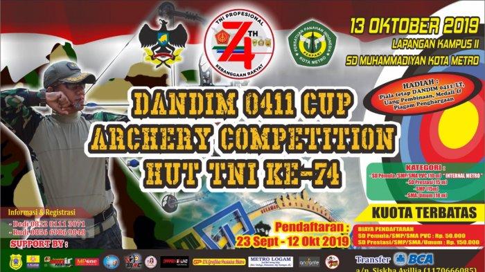 HUT TNI -74 Kodim 0411/LT gelar dua kompetisi