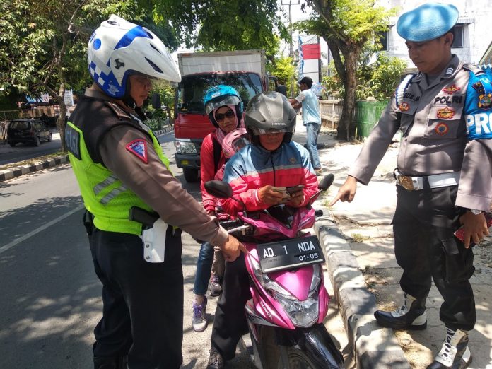 Hari pertama di gelar 93 pelanggar kena Tilang