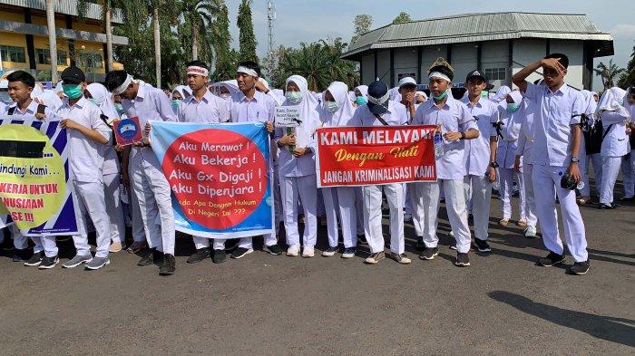 Ribuan Perawat Se Lampung Gelar Aksi Solidaritas