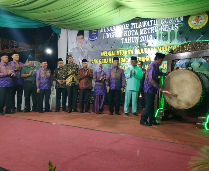 MTQ ke-15 Kota Metro Resmi di buka