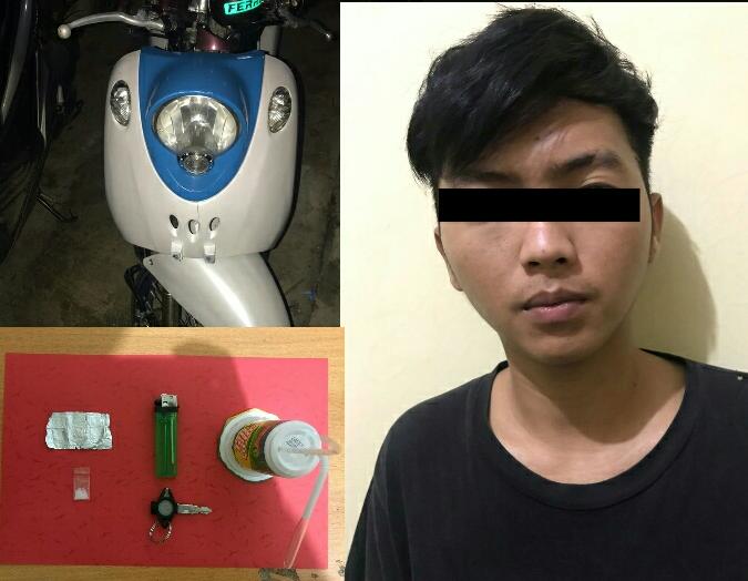Hendak komsumsi sabu, seorang pemuda dibekuk polisi