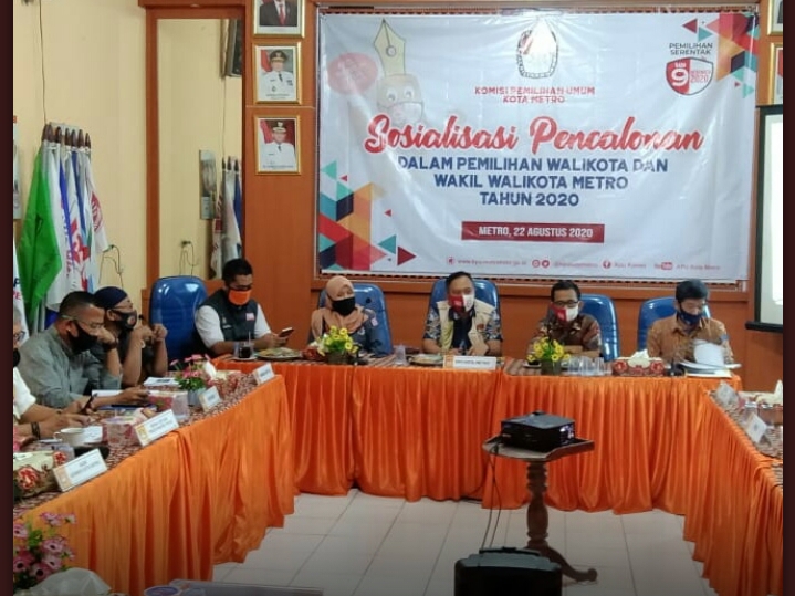 KPU Metro Gelar Rakor Syarat Pencalonan Walikota dan Wakil Walikota