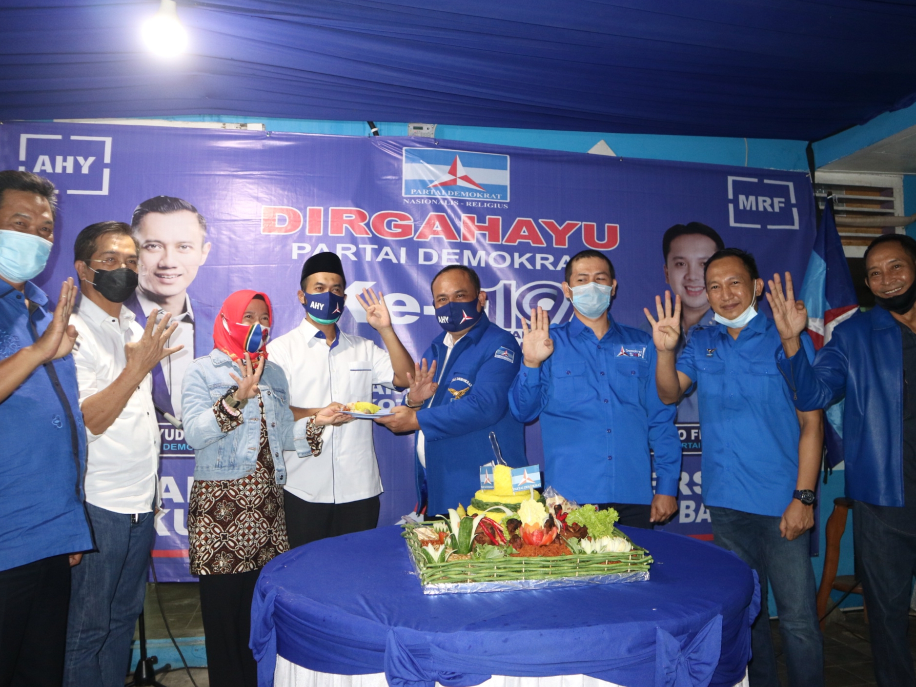 DPC Partai Demokrat Kota Metro Rayakan HUT Ke-19 Dengan Sederhana