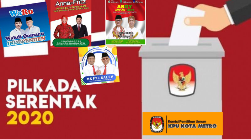 Inilah Nama Paslon yang Di Tetapkan KPU Dalam Pilkada Kota Metro