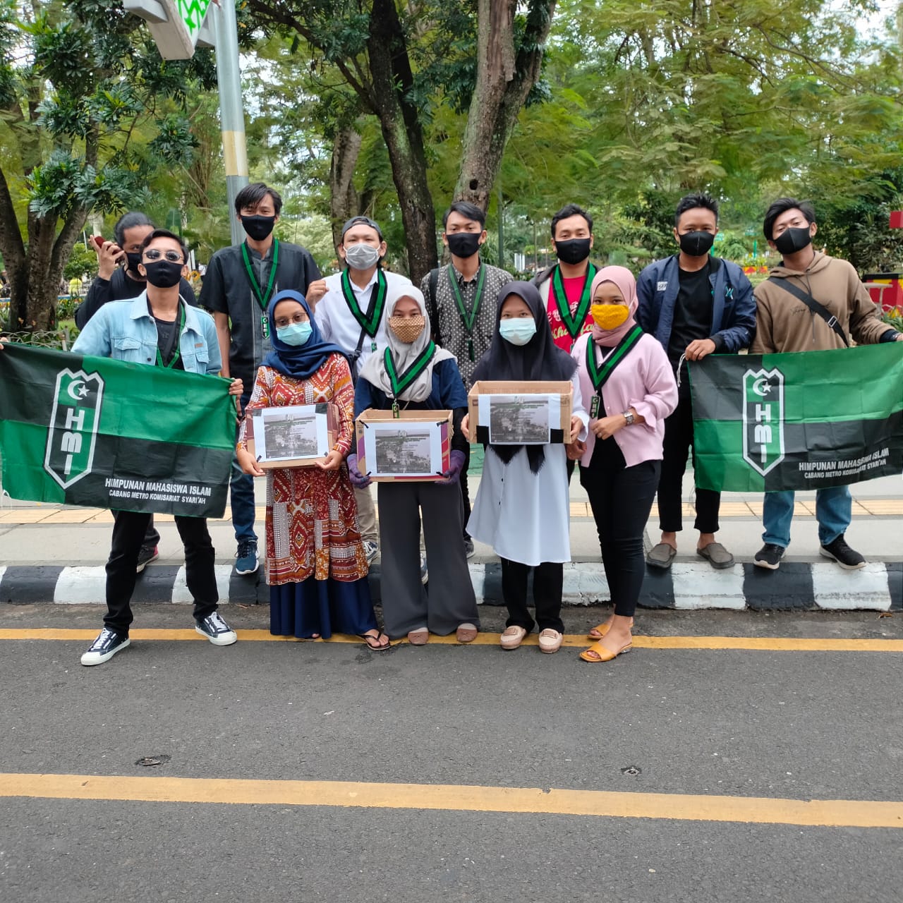 HMI Komisariat Syari’ah IAIN Cabang Metro, Gelar Penggalangan Dana Untuk Korban Banjir