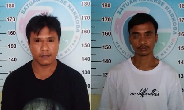 Satres Narkoba Polres Metro, Bekuk Dua Pria Terkait Narkoba