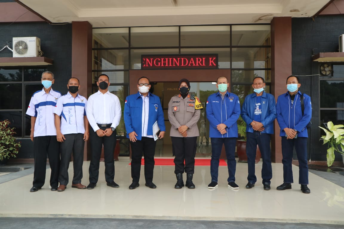 DPC Demokrat Kota Metro Datangi Polres Metro