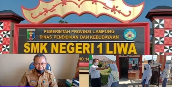 Dalam Masa Pandemi SMKN 1 Liwa Lakukan KBM Secara Daring