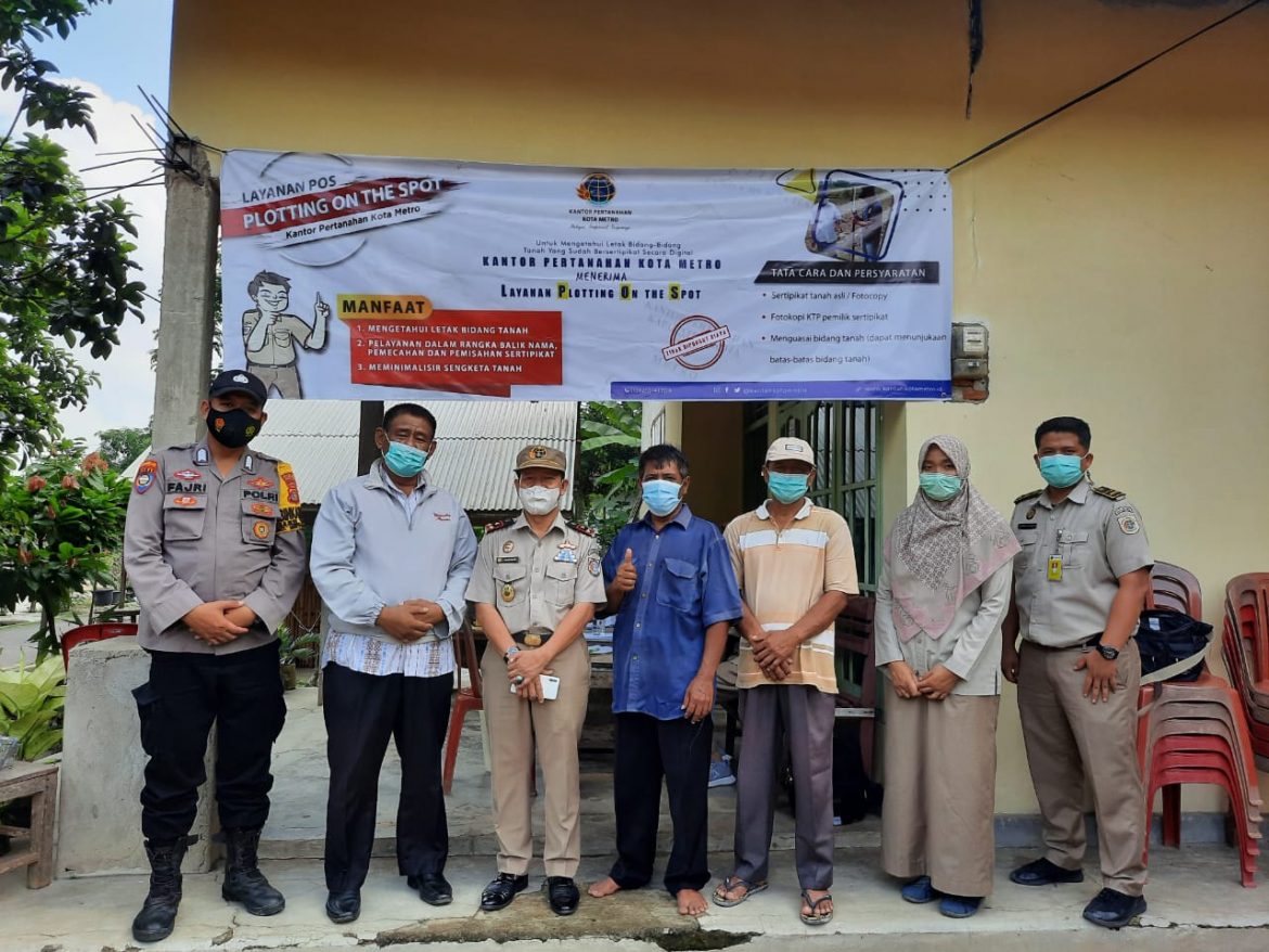Kantor Pertanahan Kota Metro Gelar Layanan POS Tahap I