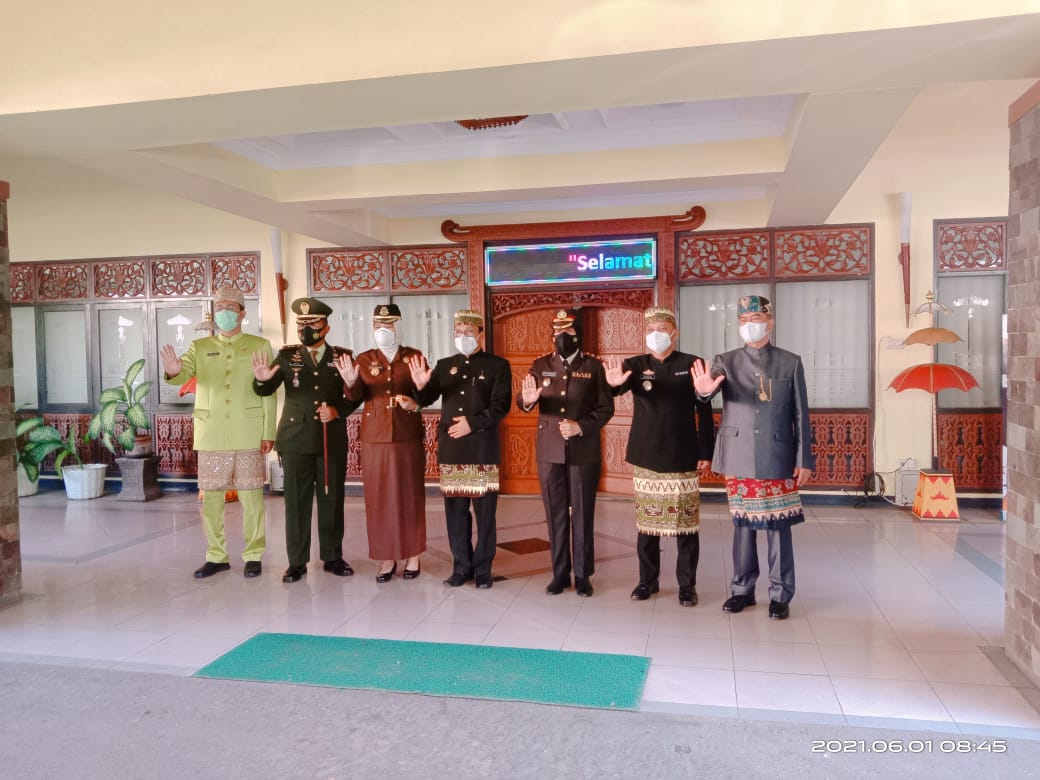 Pemkot Metro Ikuti Upacara Hari Lahir Pancasila Secara Virtual