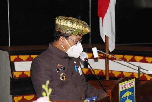 DPRD Kota Metro Gelar Paripurna Penyampaian Pertanggung Jawaban APBD TA 2020