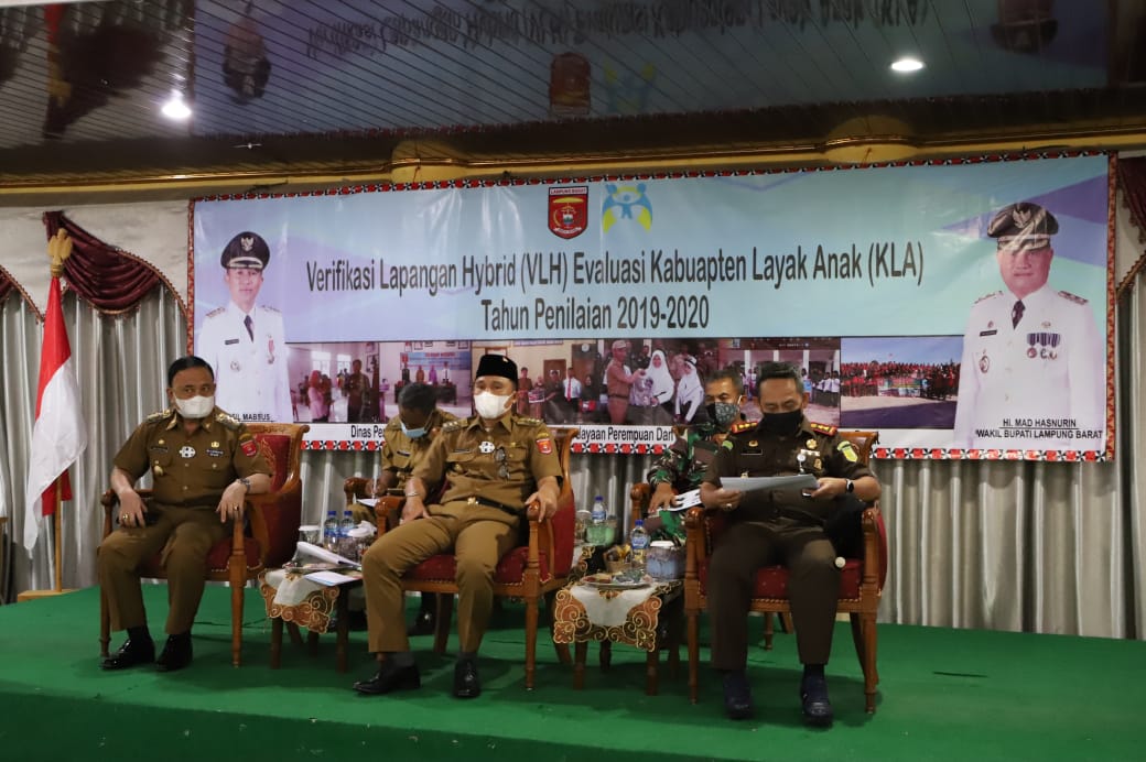 Bupati Lambar Hadiri Acara Verifikasi Lapangan Hybrid KLA