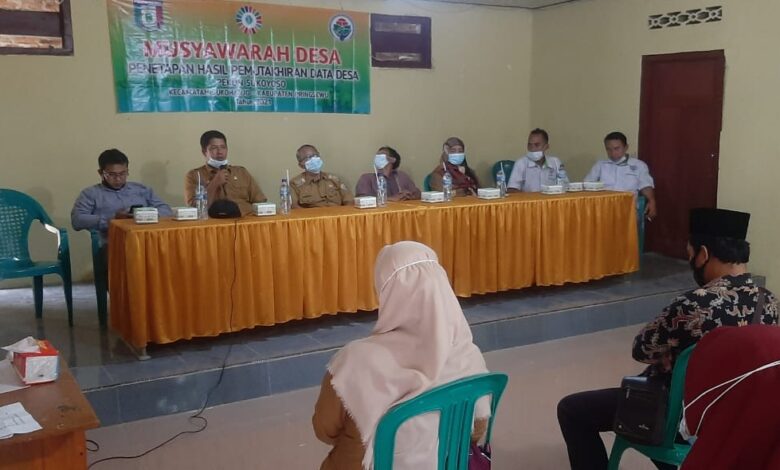Musyawarah Desa Penetapan Pemutakiran Data SDGs Pekon Sukoyoso