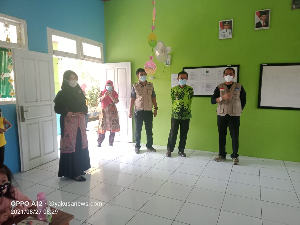 Camat Metro Timur Hadiri Simulasi KBM Tatap Muka TK Negeri Pembina