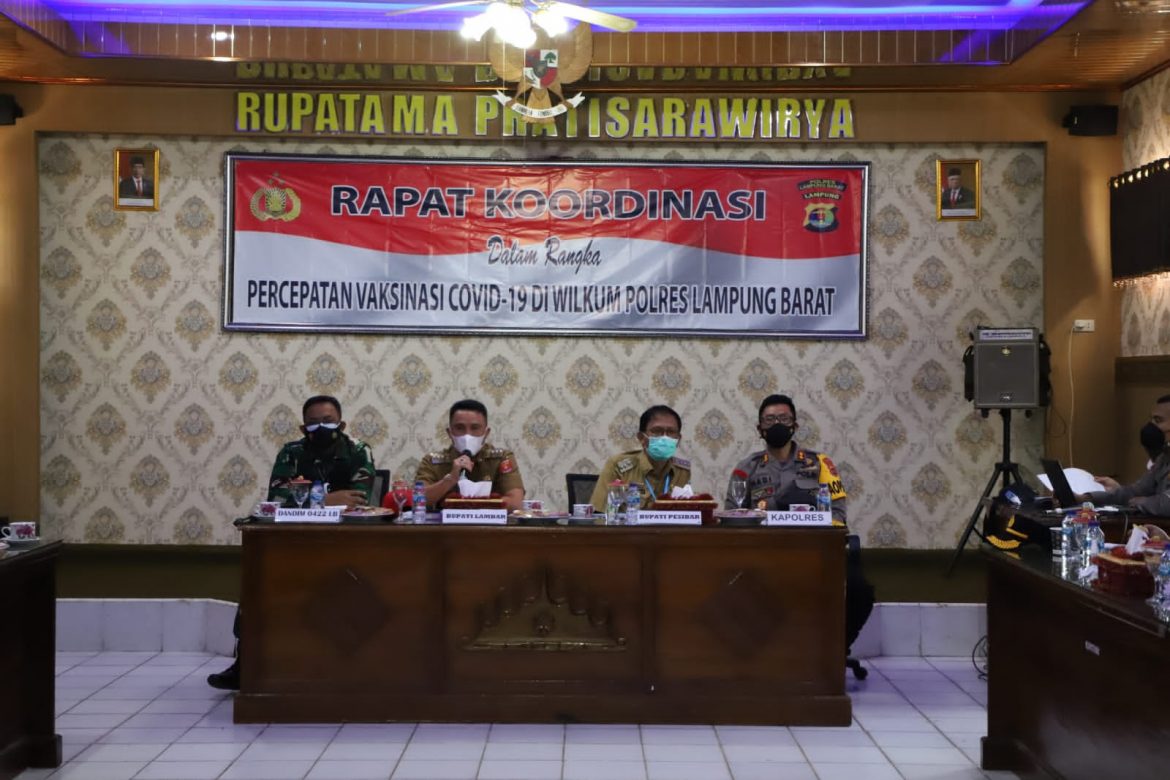 Pemkab Lambar Apresiasi Polres Terkait Pelaksanaan Vaksin