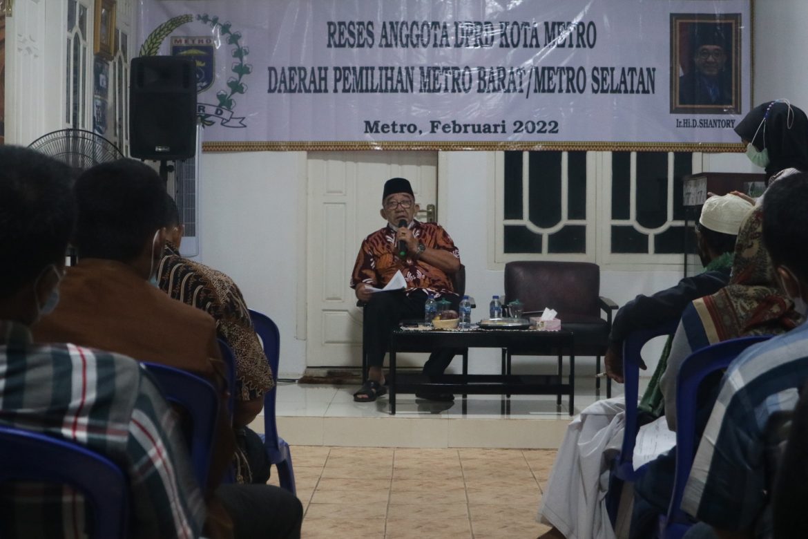 Lahan TPU Jadi Pembahasan Reses Politisi Senior PAN Metro