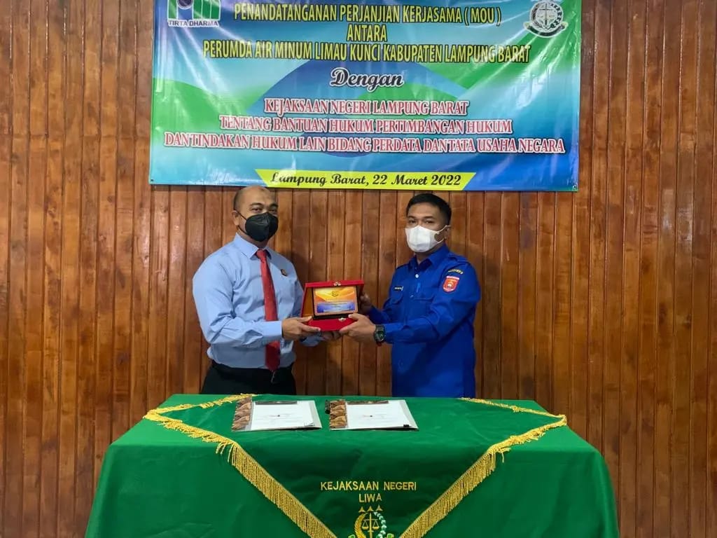 Kejari Lambar Jalin Kerjasama Dengan PDAM Limau Kunci