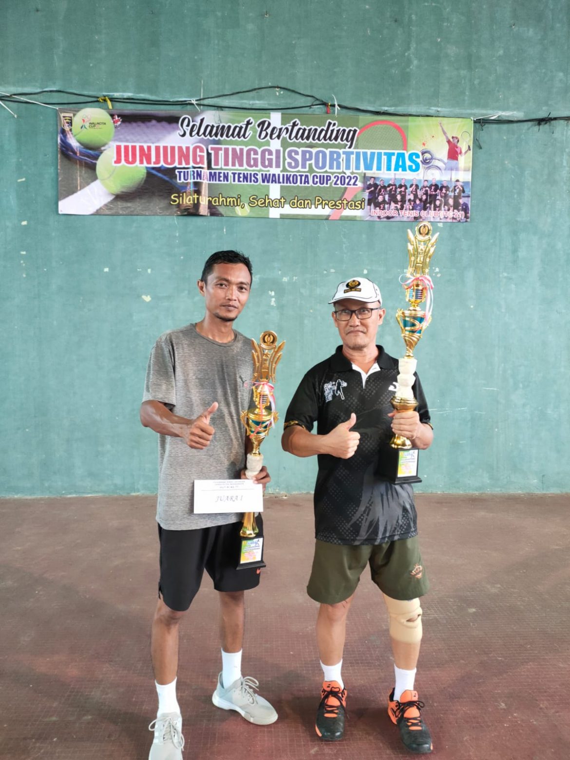 Irianto-Rudi Juara Tenis Walikota Cup 2022