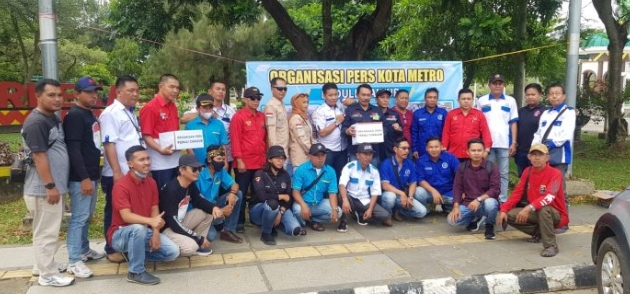 Organisasi Pers Kota Metro Galang Donasi Bagi Korban Gempa Cianjur