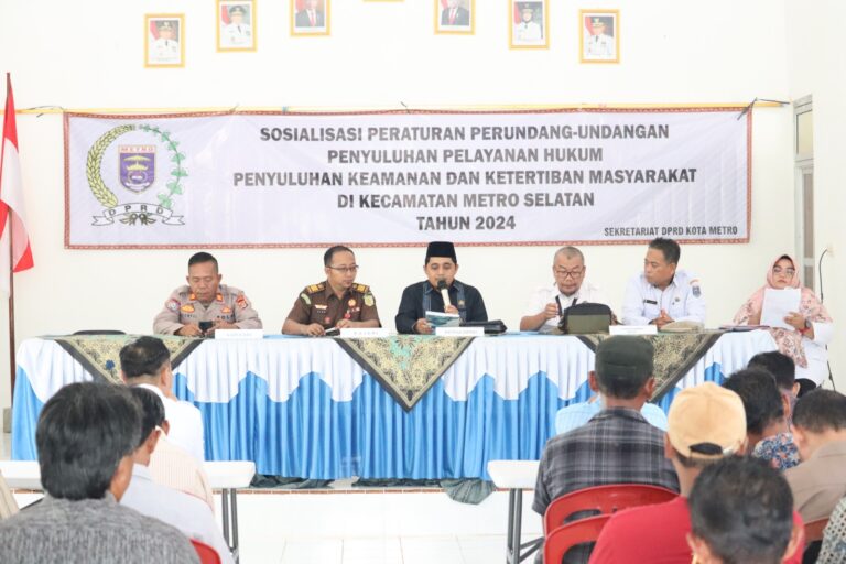 DPRD Metro Gelar Sosperda Terkait RT/RW