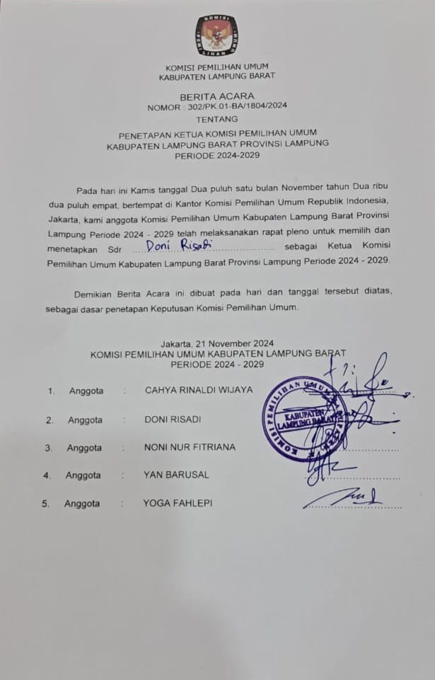FMPLB Ucapkan Selamat Kepada Ketua KPU Lambar Terpilih