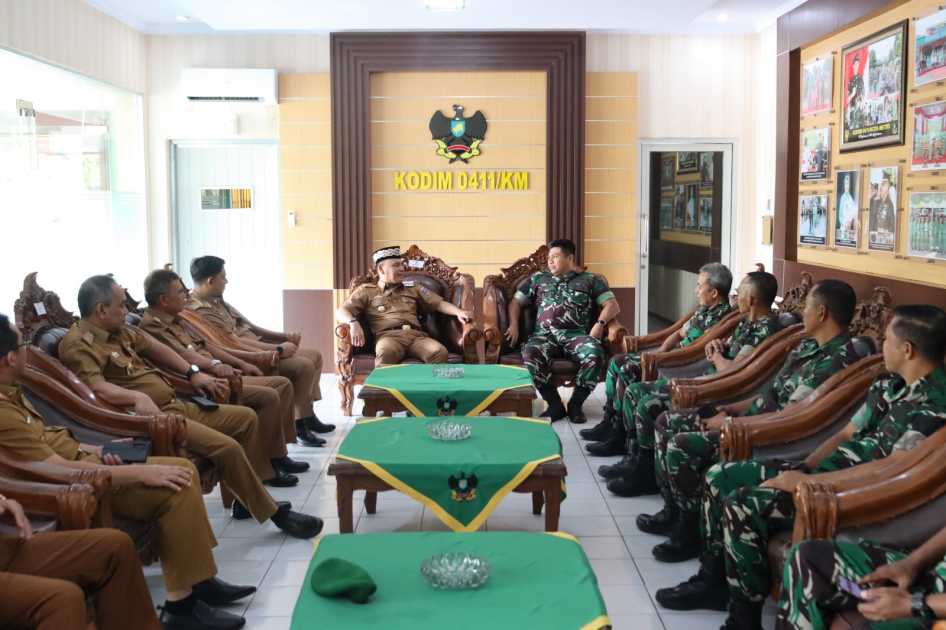 Kunjungan Pemkot Metro ke Kodim 0411/KM, Wujud Harmoni Pemerintah dan TNI
