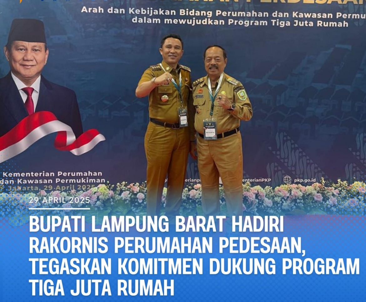 Bupati Lambar Dukung Program Tiga Juta Rumah