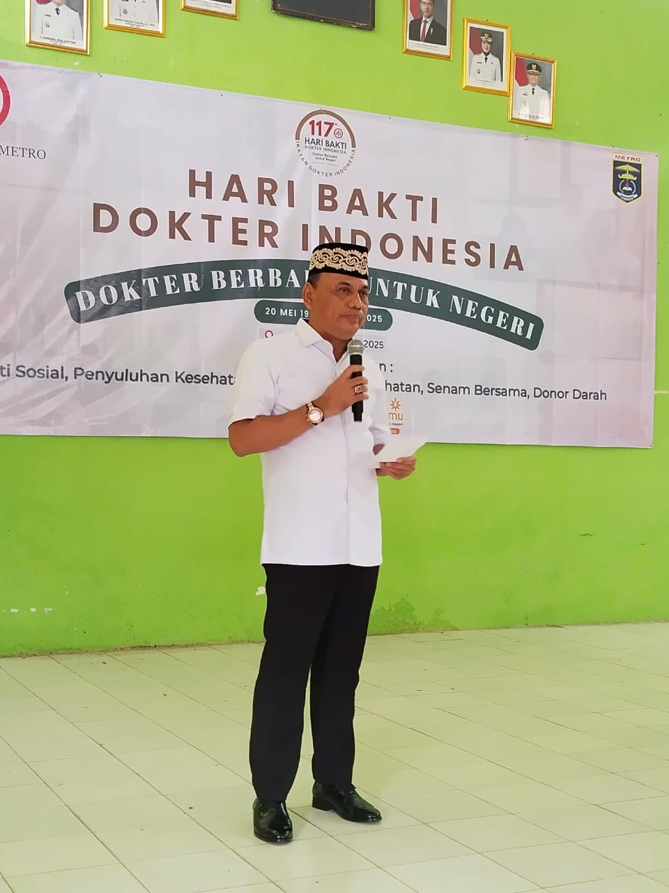 Walikota Metro Apresiasi Kegiatan Bakti Sosial IDI