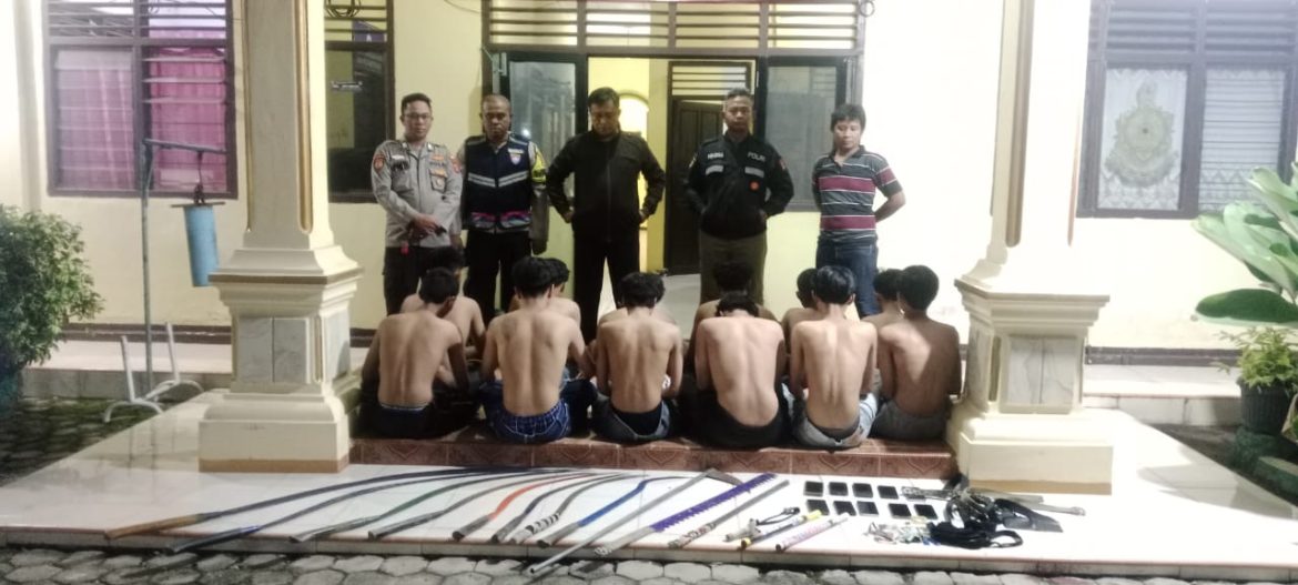 Polres Metro Gagalkan Tawuran Remaja Bersenjata Tajam